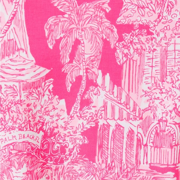 Lilly Pulitzer Vibrant Pink Patterned Long Sleeve Tee - Picture 6 of 6